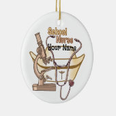 Cooler Schulkrankenschwester-Schmuck Keramik Ornament (Rechts)