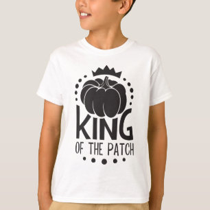 Cooler Schwarz-Weiß-König der Pflaster T-Shirt