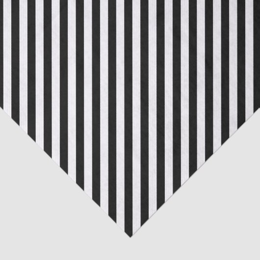 Cooler Schwarz-Weiß-Streifen, klassisch geometrisc Seidenpapier (Ausschnitt)