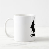 Cooler Schwarzer Drache Kaffeetasse (Links)