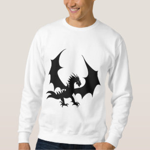 Cooler Schwarzer Drache Sweatshirt