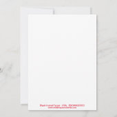 Cooler, schwarzer Fass - Natur - Einladung (Rückseite)