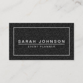COOLER SCHWARZER GLITZER-MODERNE GESCHÄFTS-KARTE VISITENKARTE