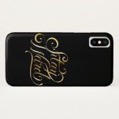 cooler schwarzer Goldschläger bleibe Case-Mate iPhone Hülle (Rückseite (Horizontal))