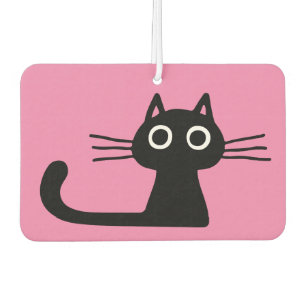Cooler schwarzer Kitty Cat Purfect Pink Autolufterfrischer