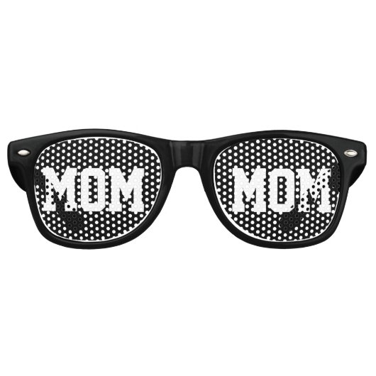 Cooler Schwarzer Mama Mama Muttertag Partybrille (Vorderseite)