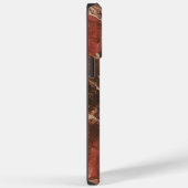 Cooler schwarzer Rot-Marmor Case-Mate iPhone Hülle (Rückseite / Rechts)