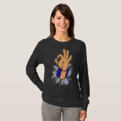 Cooler Schwarzer Spaß Joke Humour Fun T-Shirt (Vorne ganz)