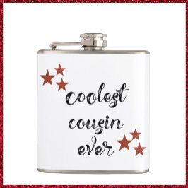 Cooler schwarzer und roter Cousin je Flachmann