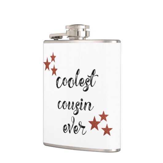 Cooler schwarzer und roter Cousin je Flachmann (Links)