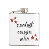 Cooler schwarzer und roter Cousin je Flachmann (Vorderseite)