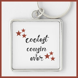 Cooler schwarzer und roter Cousin je Schlüsselanhänger