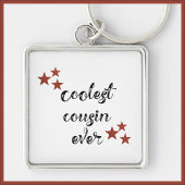 Cooler schwarzer und roter Cousin je Schlüsselanhänger