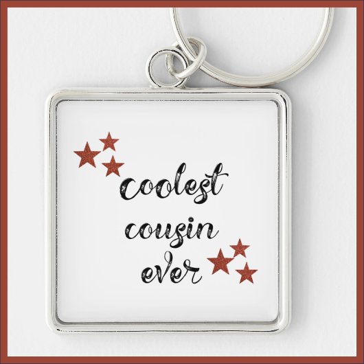 Cooler schwarzer und roter Cousin je Schlüsselanhänger