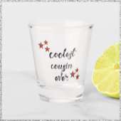 Cooler schwarzer und roter Cousin je Schnapsglas