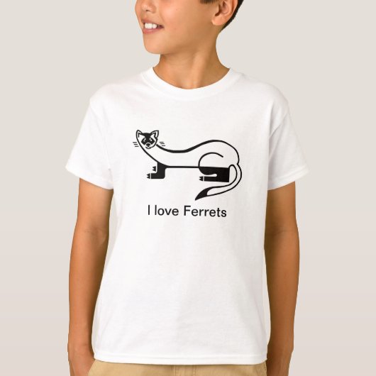 Cooler, schwarzfüßiger FERRET- Erhaltung - Natur - T-Shirt (Vorderseite)