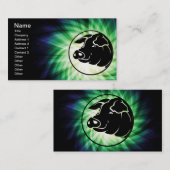 Cooler Schweinekopf Visitenkarte (Vorne/Hinten)