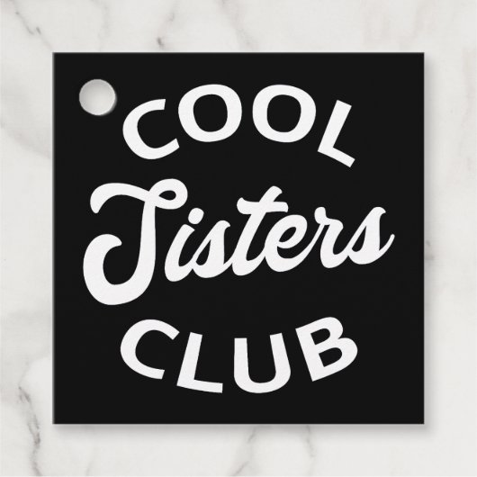 Cooler Schwesterklub I Geschenkanhänger (Vorderseite)