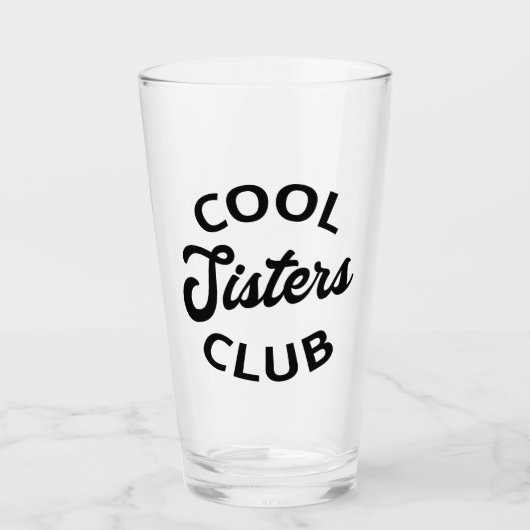Cooler Schwesterklub I Glas (Vorderseite)