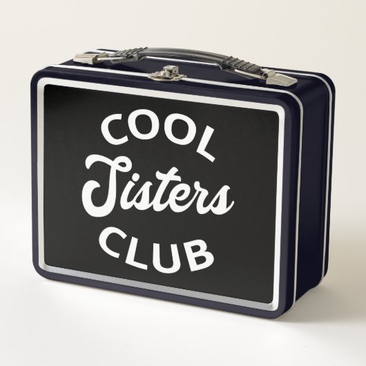Cooler Schwesterklub I Metall Brotdose (Vorderseite)