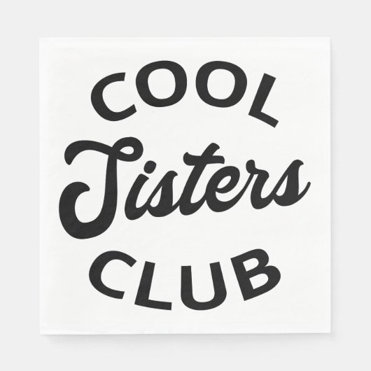 Cooler Schwesterklub I Serviette (Vorderseite)