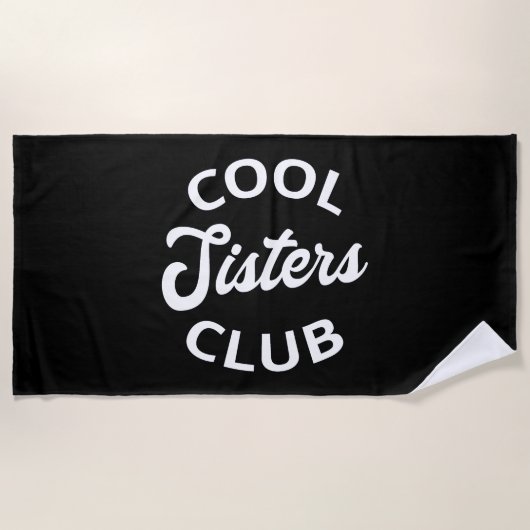 Cooler Schwesterklub I Strandtuch (Vorderseite)