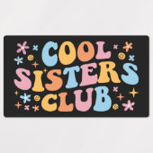 Cooler Schwesterklub III Etiketten (Design 2)
