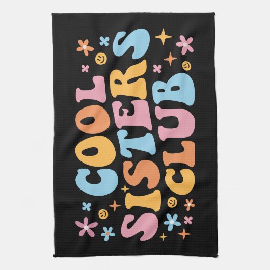 Cooler Schwesterklub III Geschirrtuch (Vertikal)