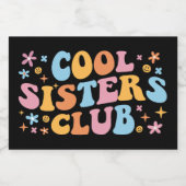 Cooler Schwesterklub III Lebensmitteletikett (Einzelnes Label)