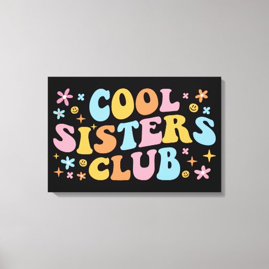 Cooler Schwesterklub III Leinwanddruck (Vorderseite)