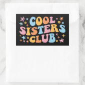 Cooler Schwesterklub III Rechteckiger Aufkleber (Tasche)