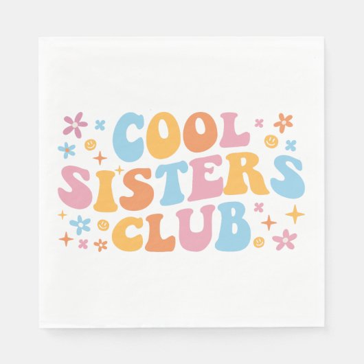 Cooler Schwesterklub III Serviette (Vorderseite)