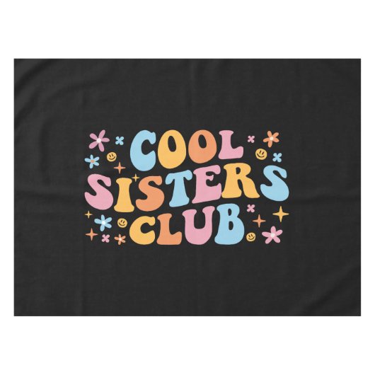 Cooler Schwesterklub III Tischdecke (Vorderseite (Horizontal))