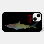 cooler Schwimmhai personalisiert Case-Mate iPhone Hülle (Rückseite (Horizontal))