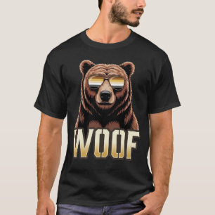 Cooler Schwuler Bär Pride Bär Pride Flagge Woof T-Shirt