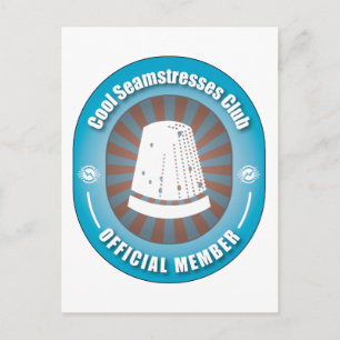 Cooler Seamstress Club Postkarte