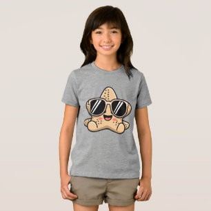 Cooler Seestern mit Sonnenbrille Strand-Vibes Tri-Blend Shirt