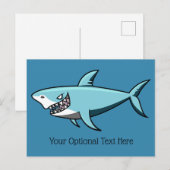 Cooler Shark-Text-Postkarte Postkarte (Vorne/Hinten)
