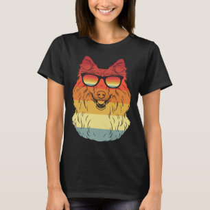 Cooler Shetland Sheepdog Besitzer Tier Hunde Retro T-Shirt