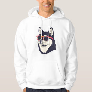 Cooler Shiba Inu Hund mit Sonnenbrille HoodiT-Shir Hoodie