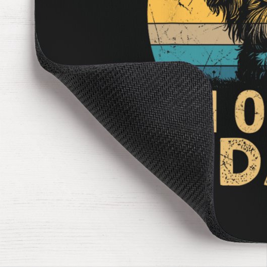 Cooler Shorkie Vater Hund liebt Paw Print Vathers Mousepad (Ecke)
