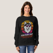 Cooler sibirischer Husky Sweatshirt (Vorne ganz)
