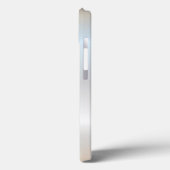 Cooler Silber Glitzer Metallische Ananas Tropisch Case-Mate iPhone Hülle (Rückseite / Links)