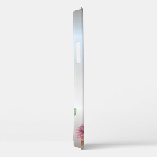 Cooler Silber Glitzer Ombre, Kaktus Case-Mate iPhone Hülle (Rückseite / Rechts)