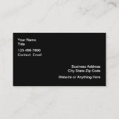 Cooler Silber-Tone-Industriestil Visitenkarte (Rückseite)