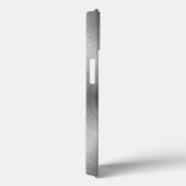 Cooler silberfarbener Metallic-Look Case-Mate iPhone Hülle (Rückseite / Rechts)