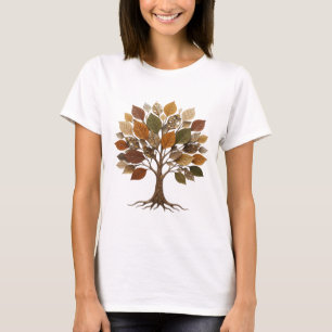 Cooler silberner BAUM DES LEBENS Tragbare Kunst T-Shirt