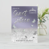 Cooler Silberschmetterling, Silberschmetterling Einladung (Stehend Vorderseite)