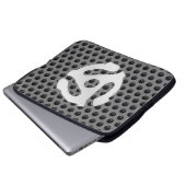COOLER Silver Chrome Wie 45 Distanz DJ Print Laptopschutzhülle (Vorne Knopf)