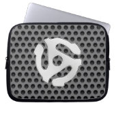 COOLER Silver Chrome Wie 45 Distanz DJ Print Laptopschutzhülle (Vorderseite)